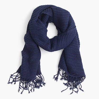 navy cotton scarf
