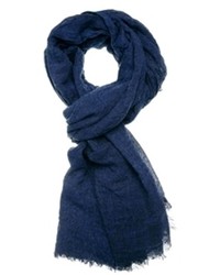 Selected Shadow Lightweight Scarf Navy