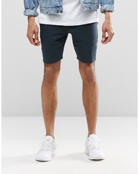 Asos Brand Super Skinny Jersey Shorts In Navy