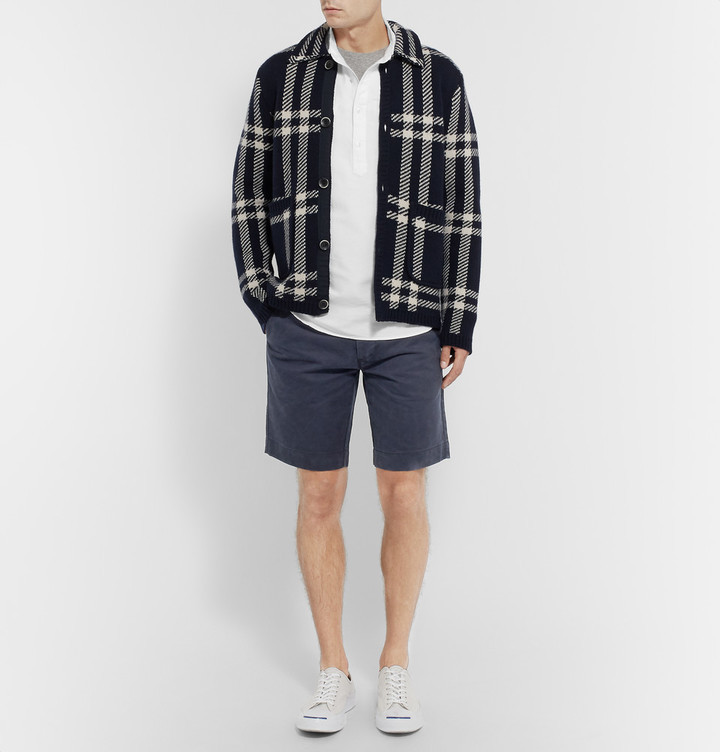 Officine Generale Fisherman Cotton Twill Shorts, $229, MR PORTER