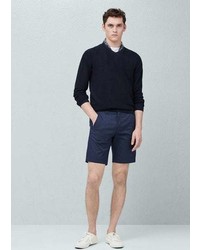 Mango Outlet Structured Cotton Bermuda Shorts