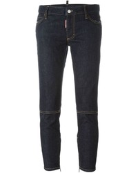 Dsquared2 Skinny Medium Waist Cropped Jeans