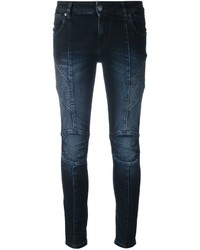 PIERRE BALMAIN Ribbed Detailing Skinny Jeans