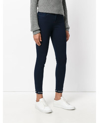 Twin-Set Studded Hem Skinny Jeans