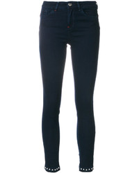 Twin-Set Studded Hem Skinny Jeans