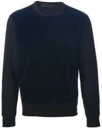 Alexander McQueen Velvet Front Sweatshirt