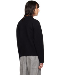 Jil Sander Black Crewneck Sweater