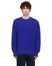 rag & bone Blue Cashmere Pierce Crewneck Sweater
