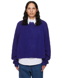 Edward Cuming Blue Cropped Sweater