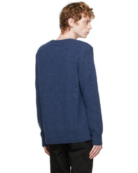 Nudie Jeans Blue Hampus Solid Sweater