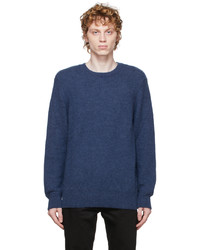 Nudie Jeans Blue Hampus Solid Sweater