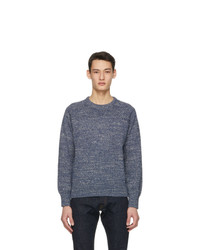 RRL Blue Marled Sweater
