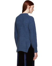 3.1 Phillip Lim Blue Obi Belt Sweater