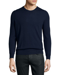 Burberry Brit Drewett Sweater With Elbow Patches Navy
