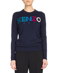 Kenzo Classic Crew Sweater Navy