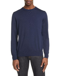 Canali Classic Fit Cotton Crewneck Sweater