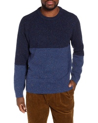 J.Crew Colorblock Donegal Wool Blend Sweater