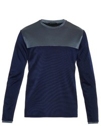 Christopher Kane Contrast Panel Striped Sweater