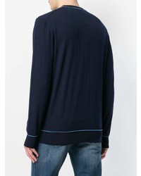 Dolce & Gabbana Contrast Pipe Trim Sweater