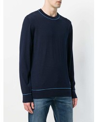 Dolce & Gabbana Contrast Pipe Trim Sweater