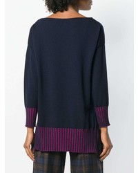 I'M Isola Marras Contrast Ribbed Sweater