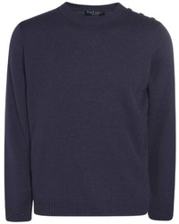 Boohoo Crew Neck Jumper With Button Detail