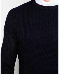 Weekday Crew Sweater Rack Texture Rib Knit