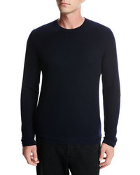 Vince Double Layer Wool Crewneck Sweater