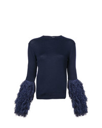 Rosie Assoulin Embellished Sleeve Sweater