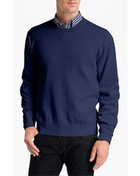 Façonnable Faconnable Crewneck Regular Fit Sweatshirt Dark Blue Small