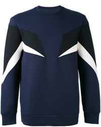 Neil Barrett Geometric Panelled Sweatshirt