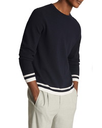 Reiss Handsome Cotton Modal Crewneck Sweater