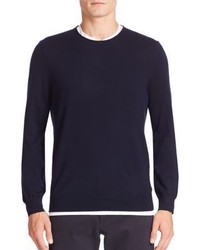 Vince Heathered Wool Cashmere Blend Sweater