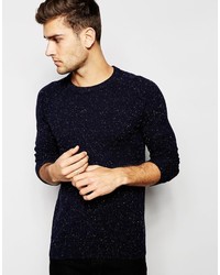 Selected Homme Crew Neck Sweater With Fleck