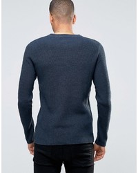 Selected Homme Ribbed Crew Neck Sweater