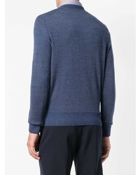 Canali Long Sleeve Fitted Sweater