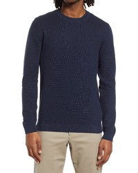 Selected Homme Masei Organic Cotton Sweater In Dress Blues At Nordstrom