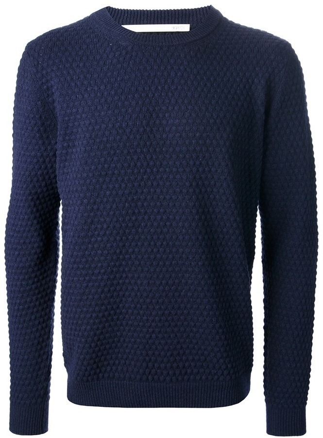 Mauro Grifoni Textured Crew Neck Sweater, $234 | farfetch.com | Lookastic