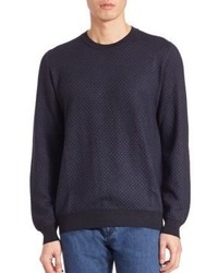 Isaia Merino Wool Crewneck Sweater