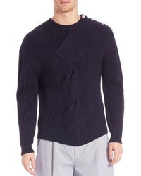 3.1 Phillip Lim Military Rib Braided Sweater