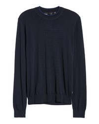 BOSS Nappi Solid Virgin Wool Crewneck Sweater