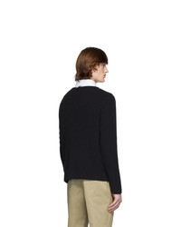 Thom Browne Navy 4 Bar Stitch Sweater