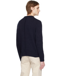 The Row Navy Benji Sweater