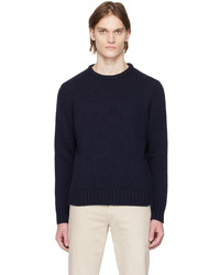 The Row Navy Benji Sweater