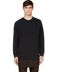 3.1 Phillip Lim Navy Black Layered Sweatshirt