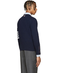 Thom Browne Navy Cashmere Pullover