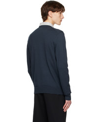 Fred Perry Navy Classic Crewneck Sweater