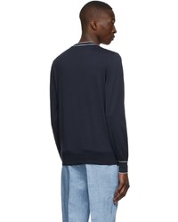 Brunello Cucinelli Navy Cotton Sweater