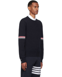 Thom Browne Navy Cotton Sweater