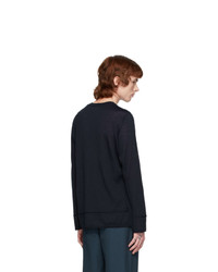 Comme Des Garcons SHIRT Navy Inside Out Sweater